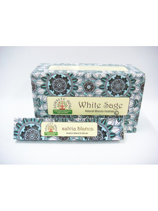 Incienso Namaste India Salvia Blanca 15gr (12x15gr)